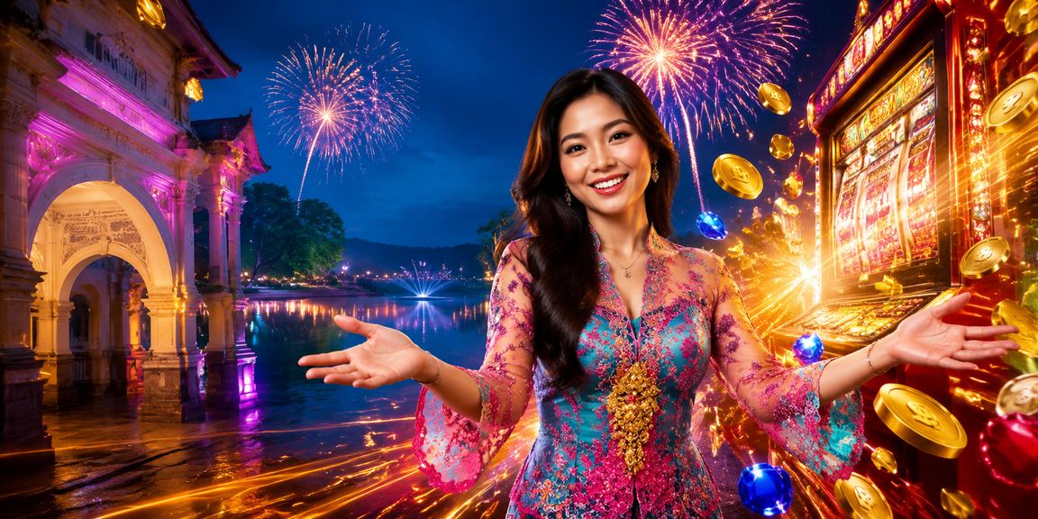 Skrin permainan slot Malaysia dengan jackpot besar dan simbol berkilauan di km77